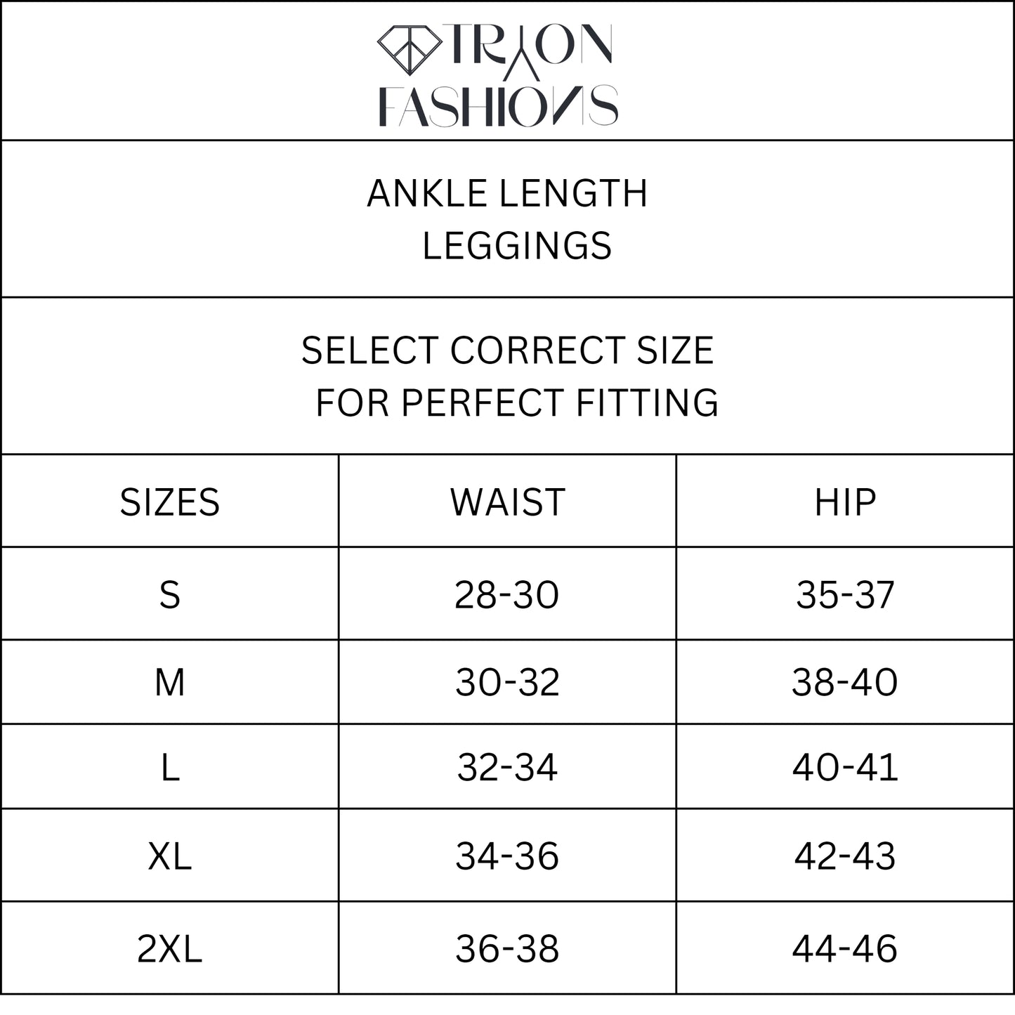 Stylish angle length leggings for women