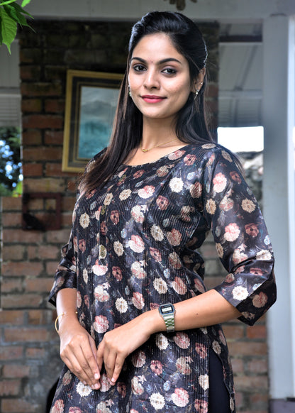 Black Gold Floral