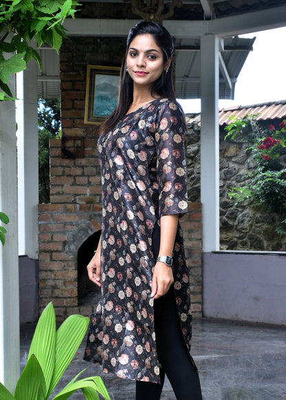 Black Gold Floral
