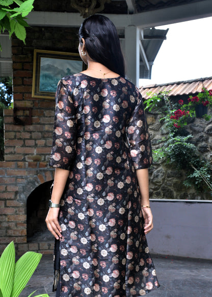 Black Gold Floral