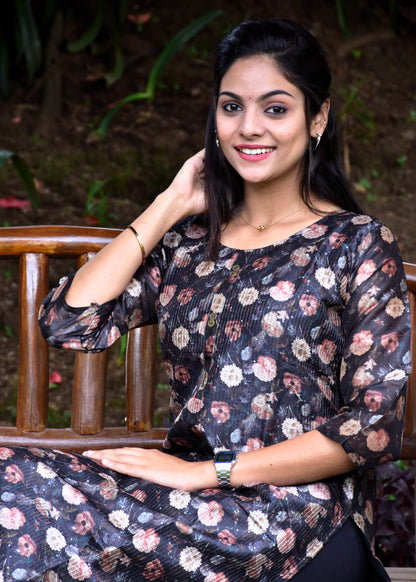 Black Gold Floral